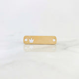 Herraje Placa Corona 0.75 g / 2.8 cm Oro Amarillo 18K