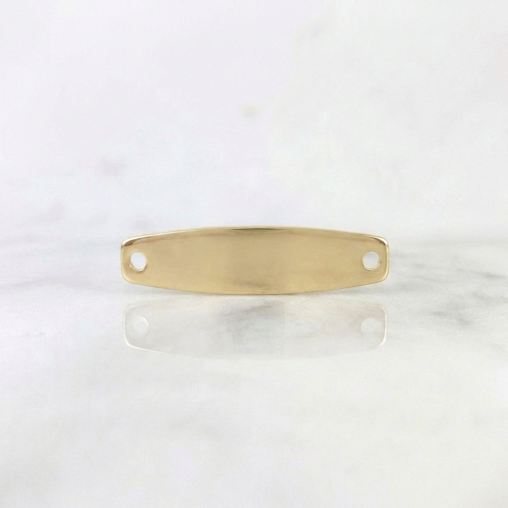 Herraje Placa Hexagonal 0.8 g / 2.8 cm Oro Amarillo 18K