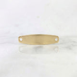 Herraje Placa Hexagonal 0.8 g / 2.8 cm Oro Amarillo 18K