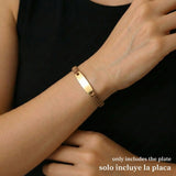Herraje Placa Hexagonal 0.8 g / 2.8 cm Oro Amarillo 18K