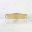 Herraje Placa Hexagonal 0.7gr / 3cm / 6.9mm Oro Amarillo 18K