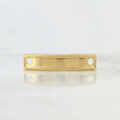 Herraje Placa Rectangular Bordeada 0.2 g / 2 cm Oro Amarillo 18K