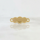 Herraje Placa Nube 0.6gr / 2.2cm / Oro 18K