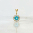 Dije Flor Tupida 1.85 g / 1.8 cm Oro Amarillo 18K
