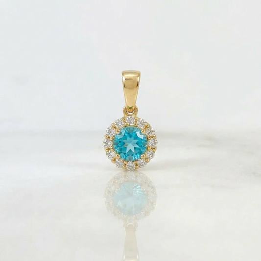 Dije Flor Tupida 1.85 g / 1.8 cm Oro Amarillo 18K