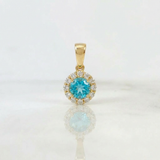 Dije Flor Tupida 1.85 g / 1.8 cm Oro Amarillo 18K