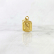 Dije Letra N Marco Texturizado 0.3gr / 1.5cm / Oro Amarillo 18K ©