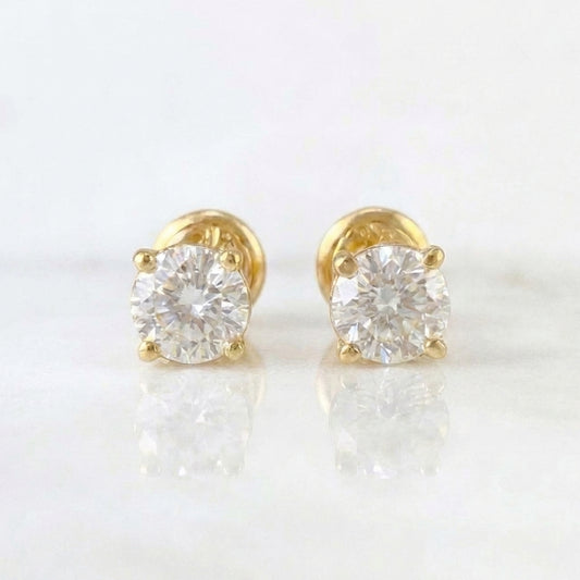 Topos Cuatro Garras 1.4gr / 5.5mm Oro Amarillo 18K