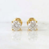 Topos Cuatro Garras 1.4gr / 5.5mm Oro Amarillo 18K