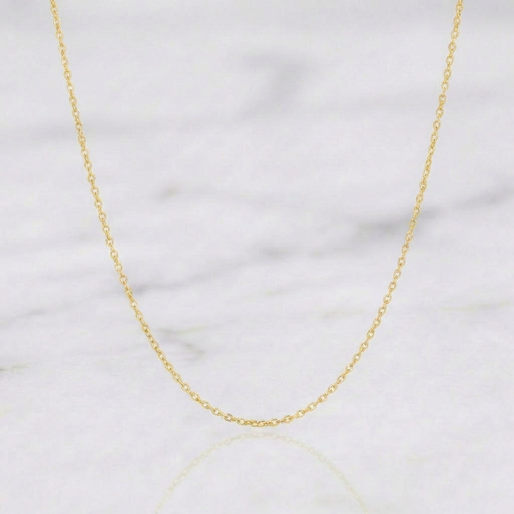Cadena Aro Seguido 1.25 g / 49.6 cm / 0.9 mm Oro Amarillo 18K