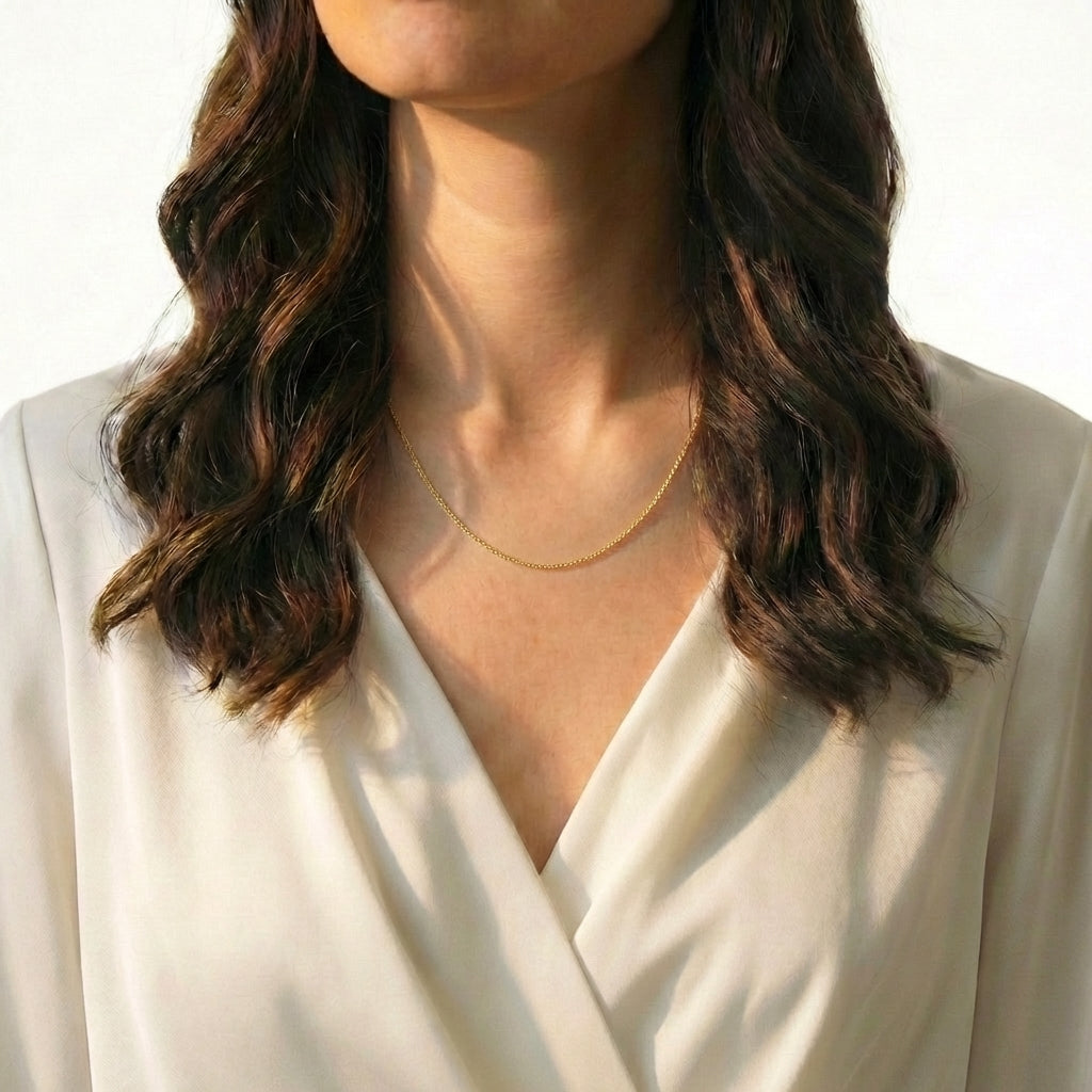 Cadena Aro Seguido 1.1 g / 45 cm / 0.9 mm Oro Amarillo 18K