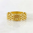 Anillo Correa Sello Corona 3.6 g / T8 Oro Amarillo 18K