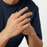 Anillo Correa Sello Corona 3.6 g / T8 Oro Amarillo 18K