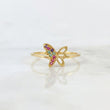Anillo Mariposa Silueta 1.1 g / T7 1/4 Oro Amarillo 18K