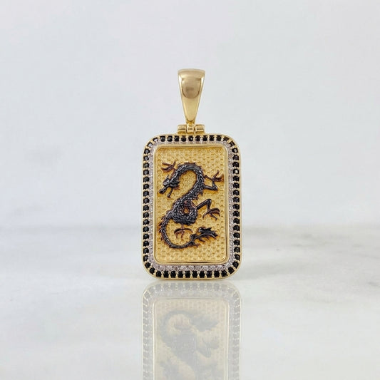 Dije Marco Dragón Oriental 6.35 g / 3.8 cm Oro Amarillo 18K