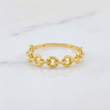 Anillo Cubano 1.35 g / T7 Oro Amarillo 18K