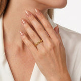 Anillo Cubano 1.35 g / T7 Oro Amarillo 18K