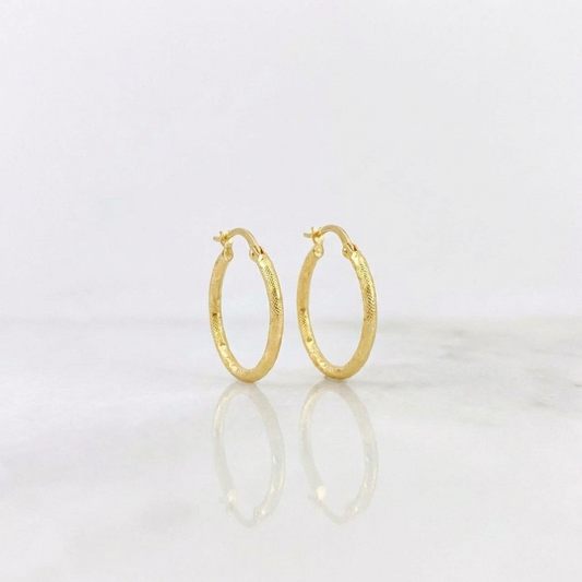 Candongas Sandra 1.5gr / 2.8cm / Oro Amarillo 18K