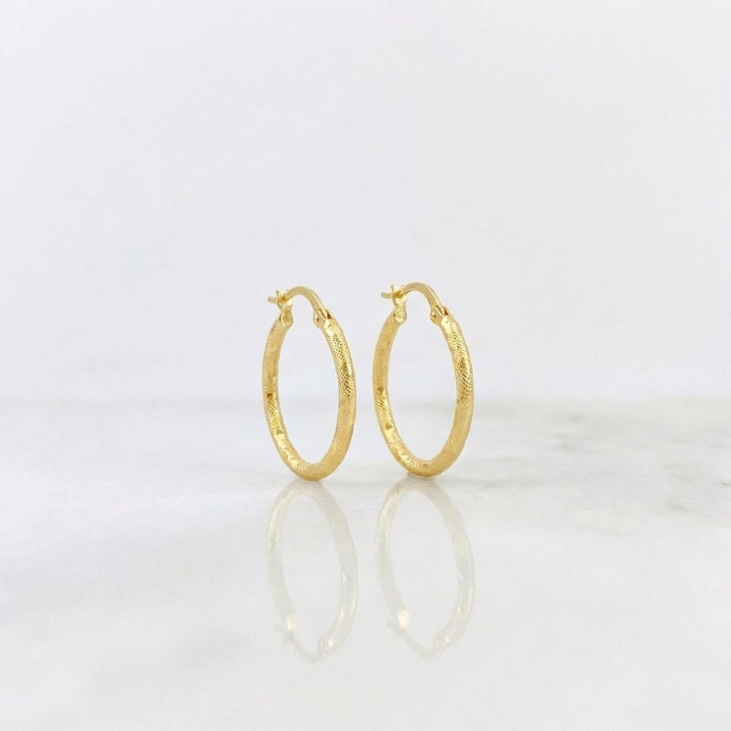 Candongas Sandra 1.55gr / 2.7cm / Oro Amarillo 18K