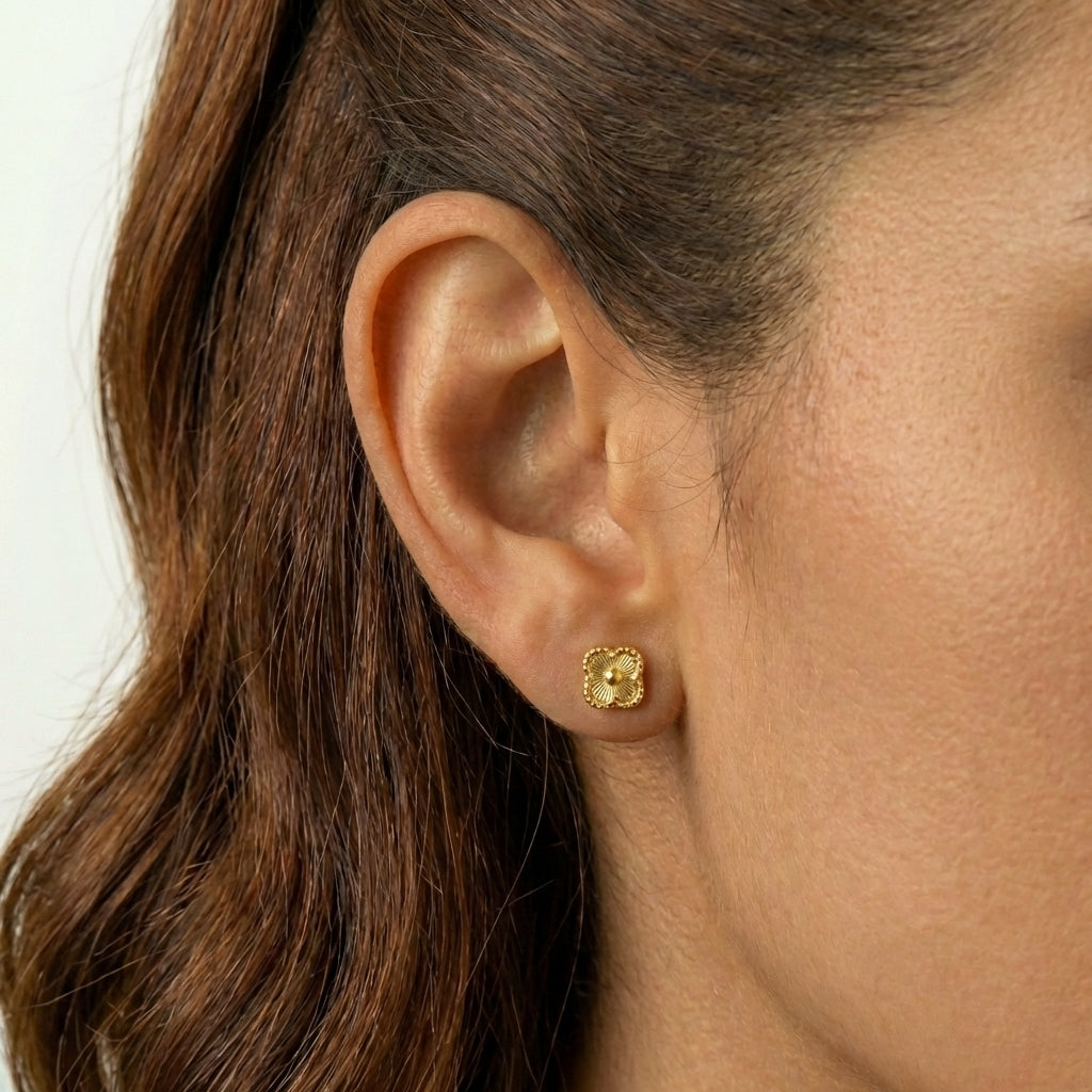 Topos Trebol 1.75 g / 7.8 mm Oro Amarillo 18K