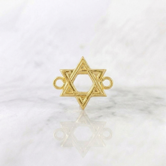 Herraje Estrella De David 0.6 g / 1.6 cm Oro Amarillo 18K