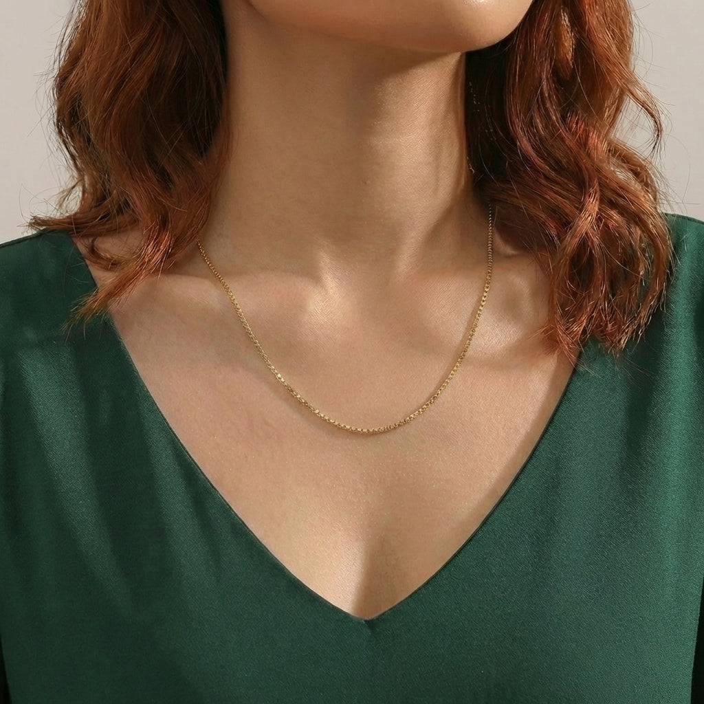 Cadena Veneciana 0.85 g / 45 cm / 0.5 mm Oro Amarillo 18K