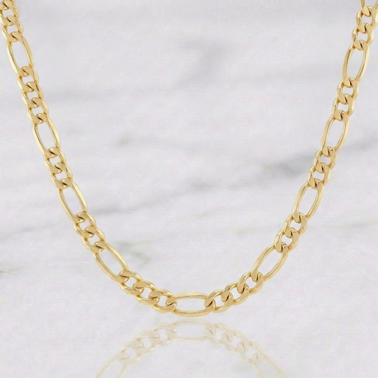 Cadena Figaro 7.55gr / 72.7cm / 4.6mm Oro Amarillo 18K