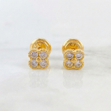 Topos Trebol 0.65 g / 3.8 mm Oro Amarillo 18K