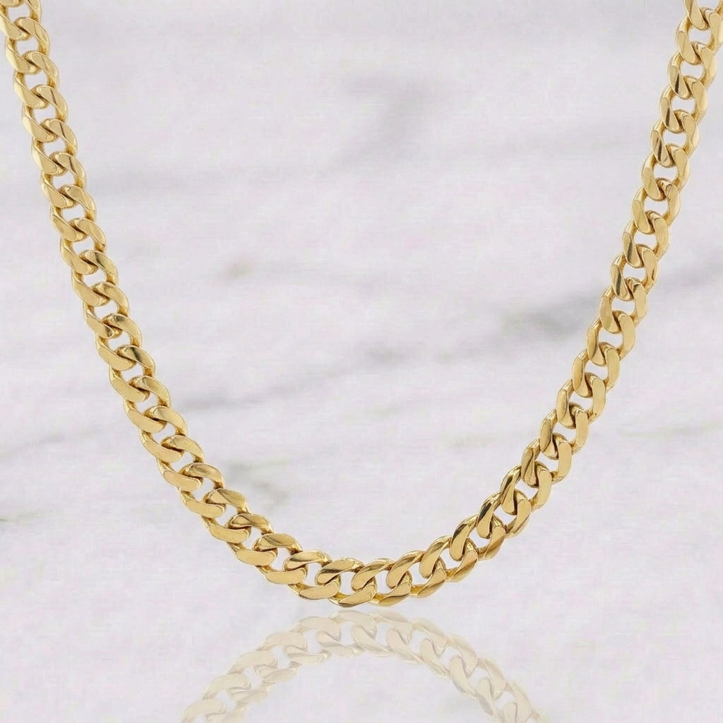 Cadena Cubana 30.9 g / 60.9 cm / 7.1 mm Oro Amarillo 18K