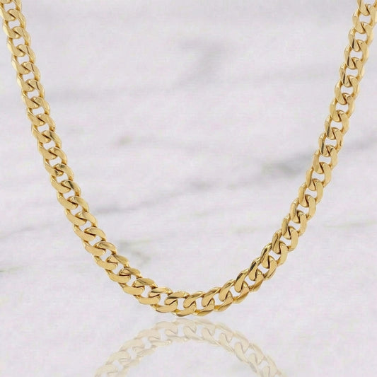 Cadena Cubana 30 g / 60.9 cm / 6.9 mm Oro Amarillo 18K