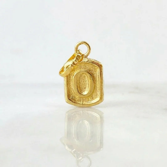 Dije Letra O 0.35g / 1.5cm Oro Amarillo 18K