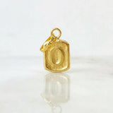 Dije Letra O 0.3g / 1.5cm Oro Amarillo 18K