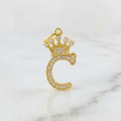 Dije Corona Letra C 1.7 g / 2.6 cm Oro Amarillo 18K