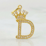Dije Corona Letra D 1.8g / 2.6cm Oro Amarillo 18K