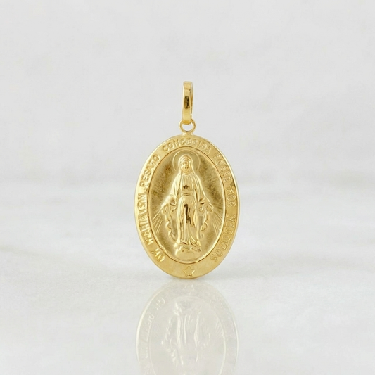 Dije Virgen Milagrosa 3.2 g / 4 cm Oro Amarillo 18K