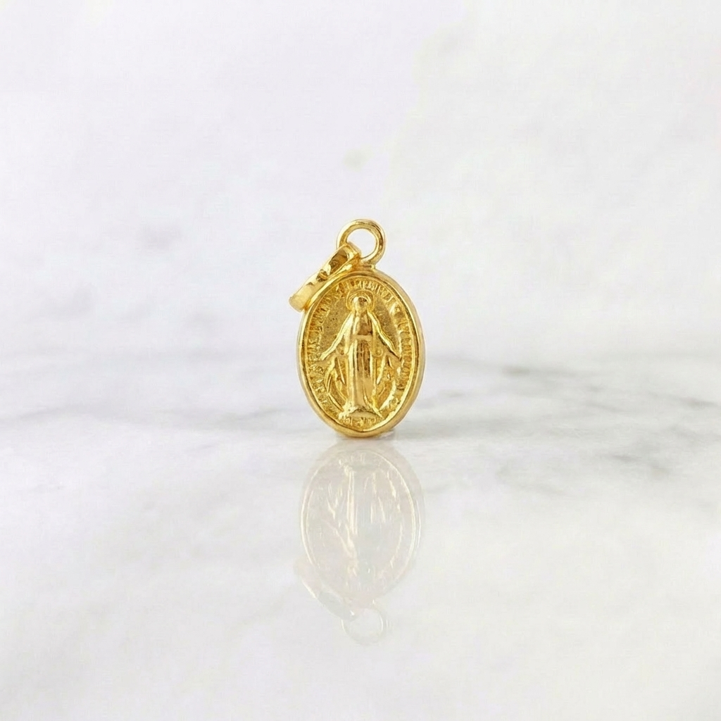 Dije Virgen Milagrosa 0.25 g / 1.5 cm Oro Amarillo 18K