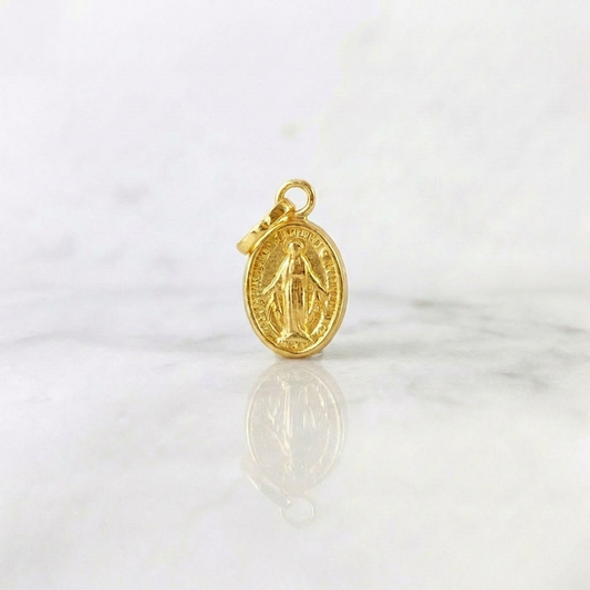 Dije Virgen Milagrosa 0.4gr / 1.5cm / Oro Amarillo 18K