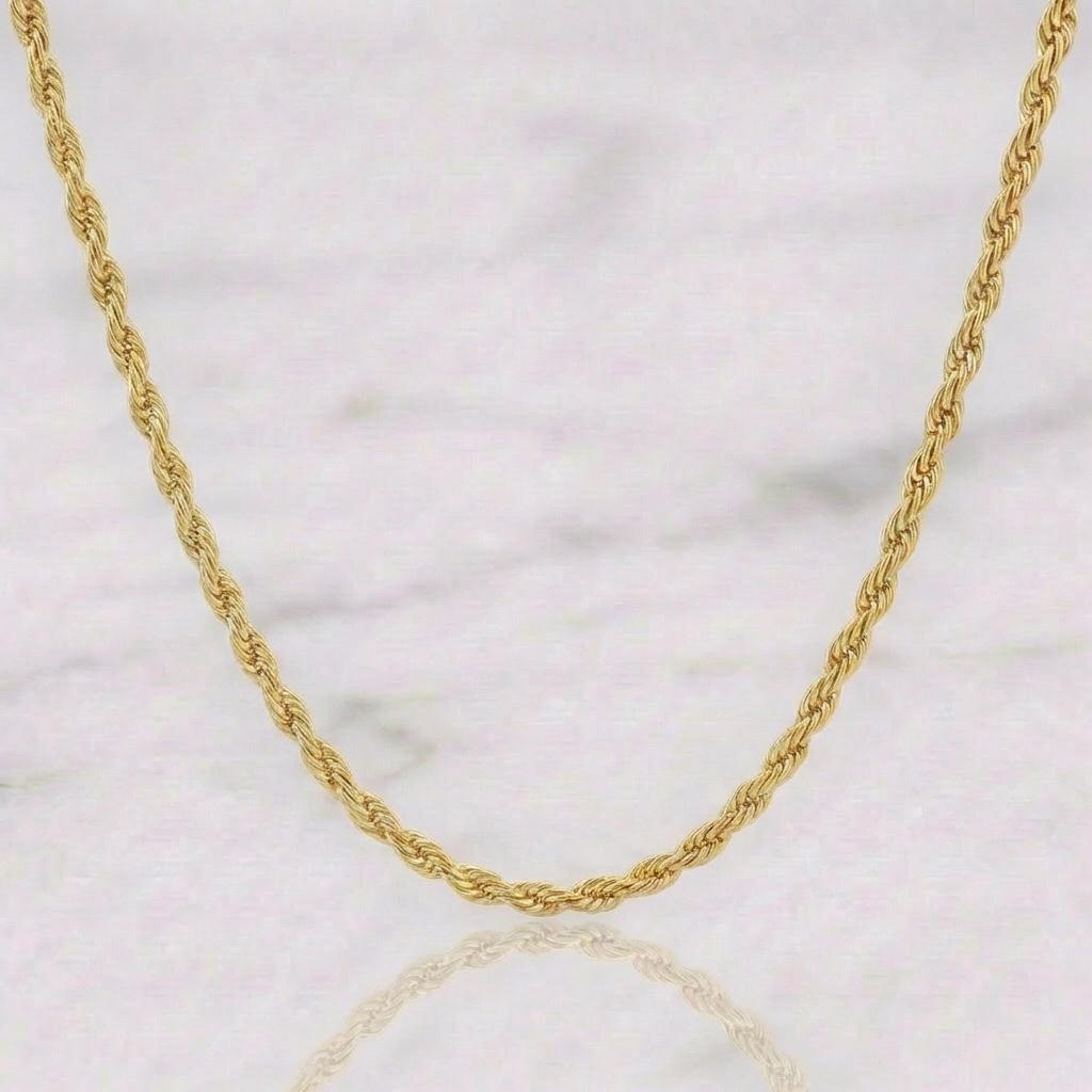Cadena Lazo 2.85gr / 50cm / 2mm Oro Amarillo +3 &