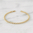 Pulso Militar 6.95gr / 20.5cm / 3mm Bolas Lisas Oro Amarillo