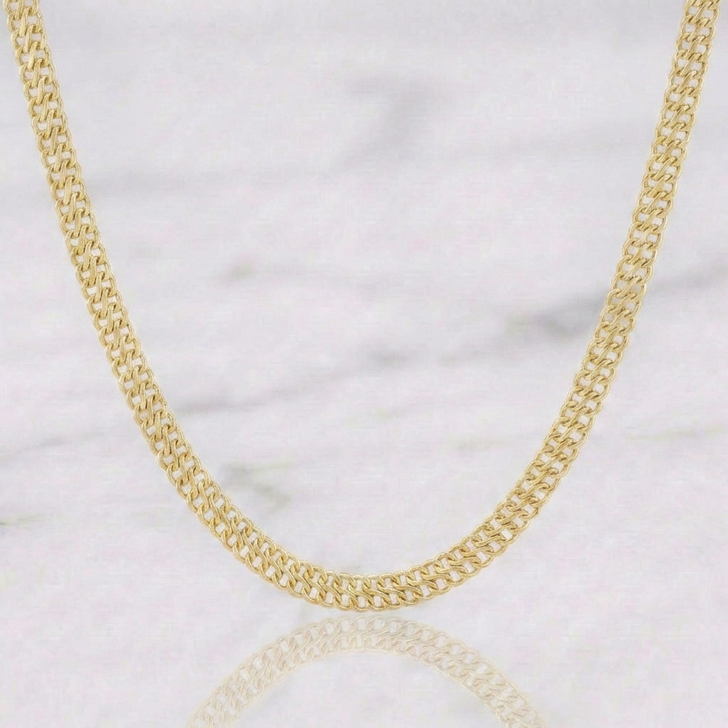 Cadena Sedusa 3.5g / 60cm / 3.2mm Oro Amarillo 18K