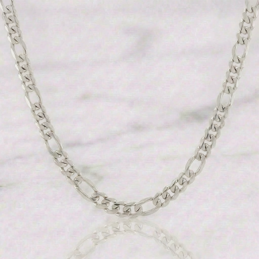 Cadena Figaro 23.55gr / 70cm / 6mm Plata 925