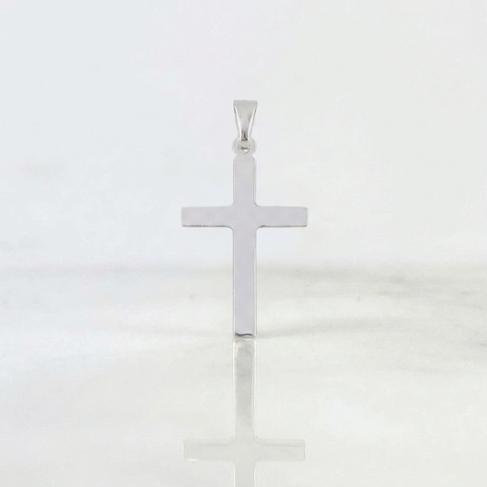 Dije Cruz Lisa 1.6 g / 4 cm Plata 925