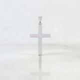 Dije Cruz Lisa 1.6 g / 4 cm Plata 925