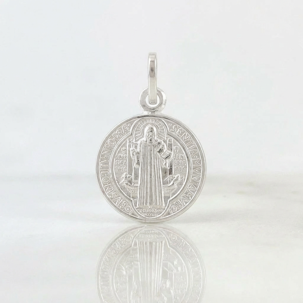 Dije San Benito 1.95 g / 2.4 cm Plata 925
