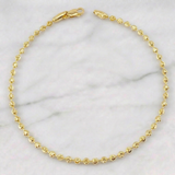 Pulso Militar Media Luna 4.1gr / 20cm / 2.5mm Oro Amarillo 18K