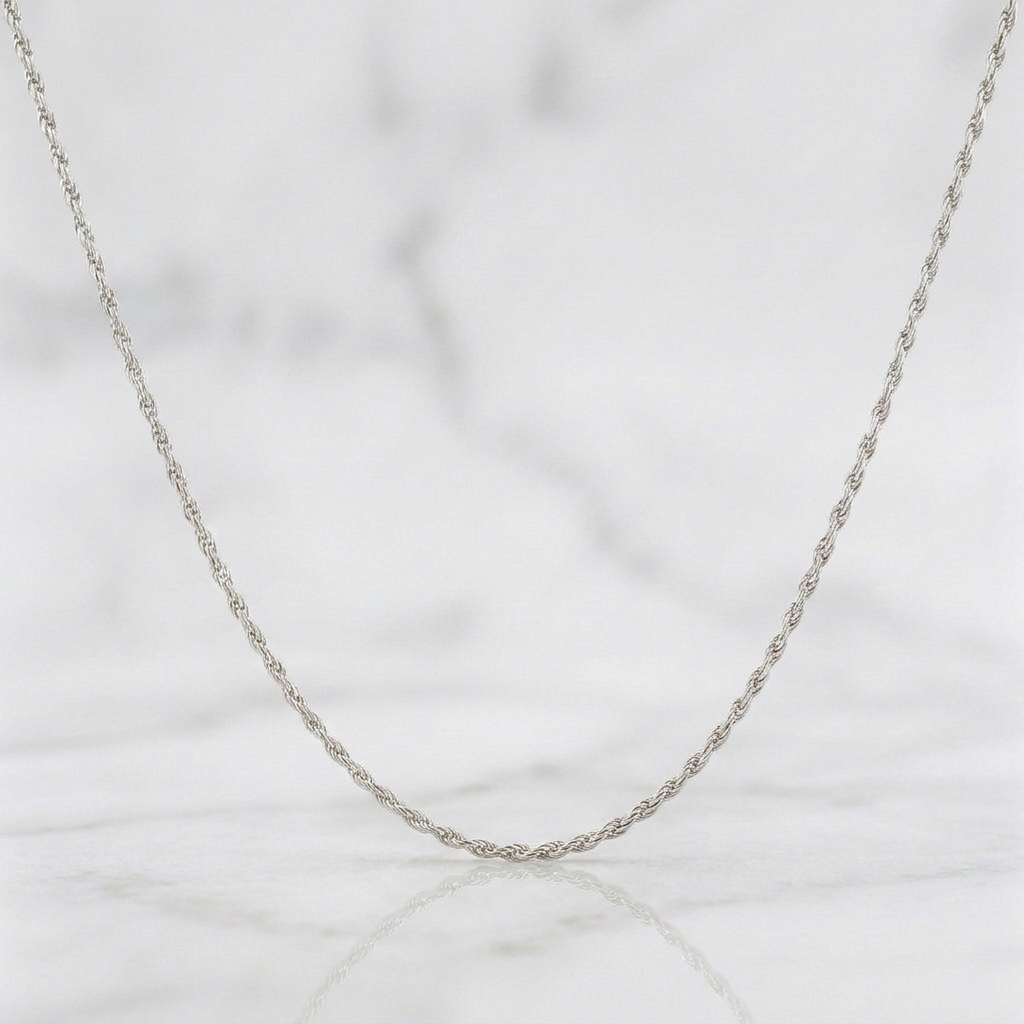 Cadena Lazo 2.4g / 50cm / 1.1mm Plata 925