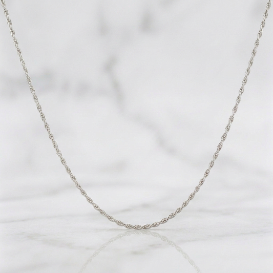 Cadena Lazo 2.4g / 50cm / 1.1mm Plata 925