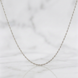 Cadena Lazo 2.4g / 50cm / 1.1mm Plata 925