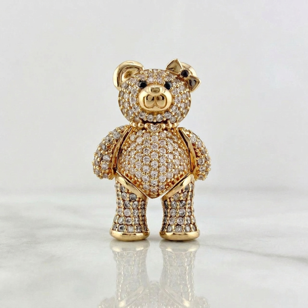 Dije Oso Articulado 12.1 g / 3.2 cm Oro Amarillo 18K