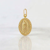 Dije Virgen de Guadalupe 0.9g / 2.4cm Oro Amarillo 18K